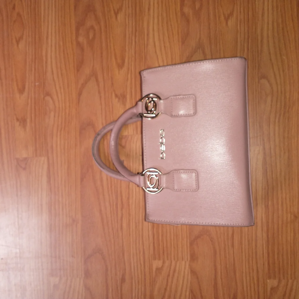 Women's nude BeBe crossbody/clutch purse with compartments - Picture 4 of 12